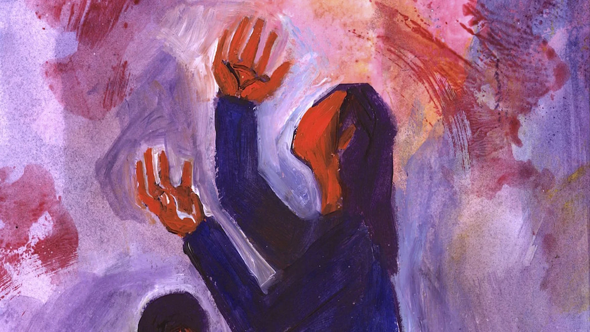 Elle veut simplement qu’on la rétablisse dans ses droits après avoir été sans doute spoliée de son héritage par la famille de son défunt mari. (Illustration: Bernadette Lopez/Evangile et peinture. Détail. Luc 18, 1-8.)