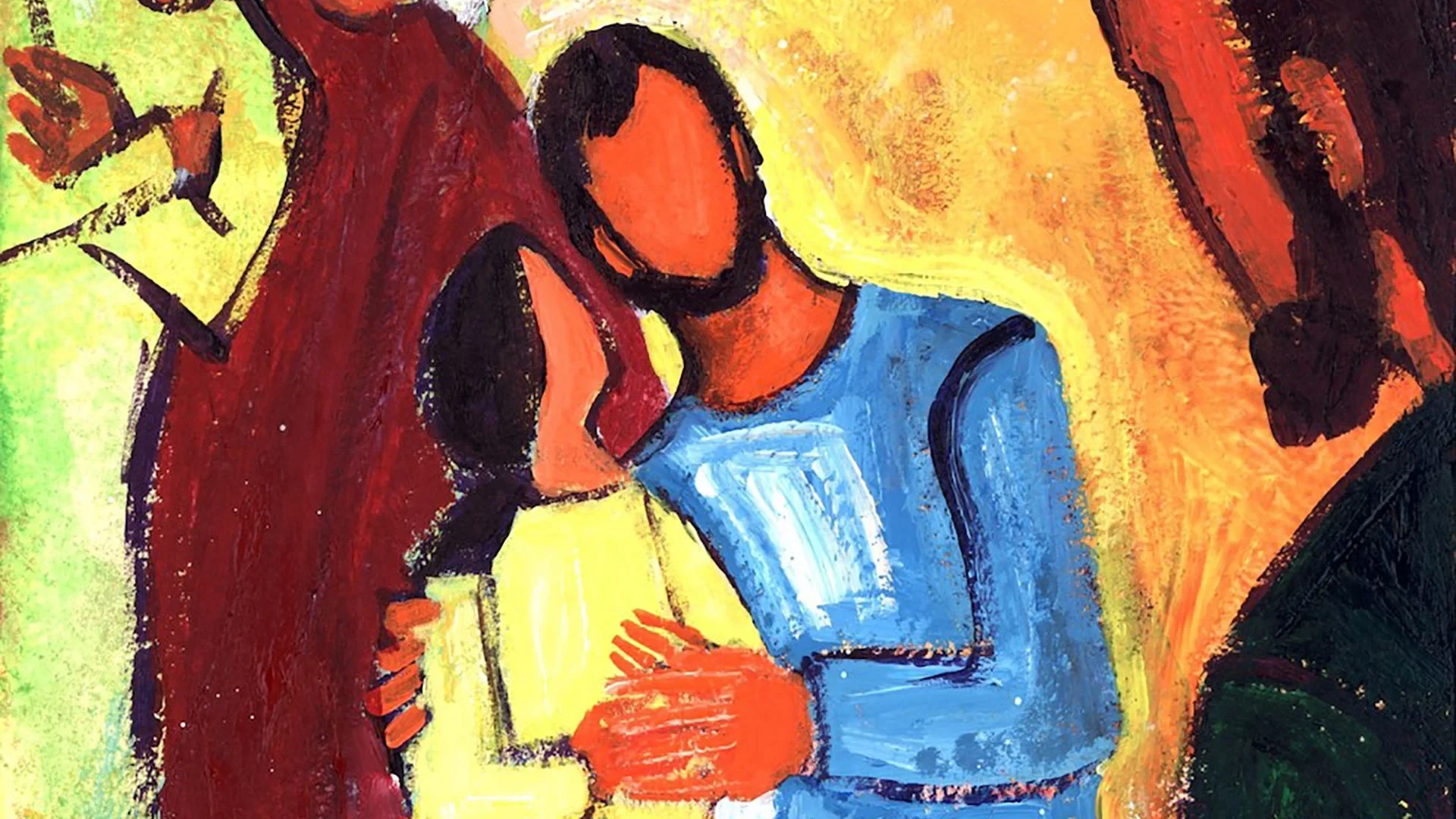 “Quiconque accueille en mon nom un enfant comme celui-ci,
c’est moi qu’il accueille.“