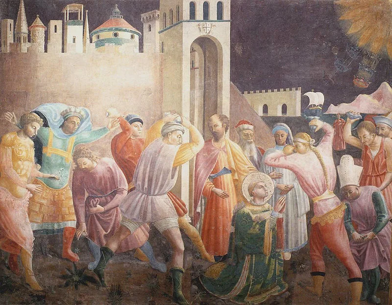 Paolo Uccello, La Lapidation de saint Étienne, cathédrale de Prato/Wikipédia