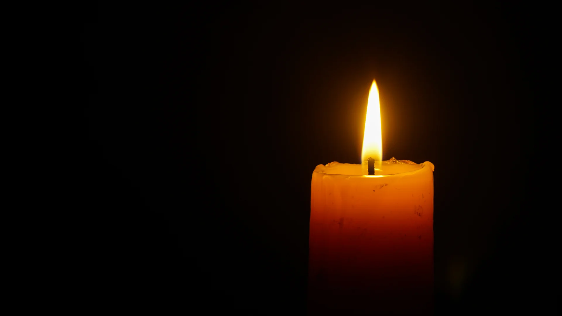 bougie, flamme, lumière, cierge