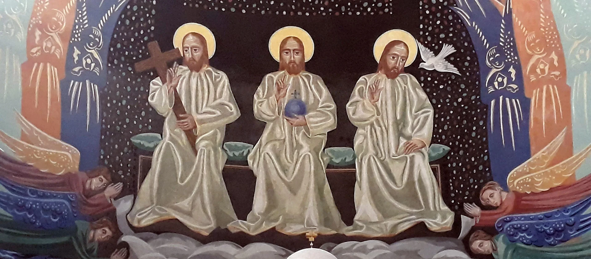 La représentation de Dieu-Trinité, de Gino Severini, dans l'église de Semsales (FR)