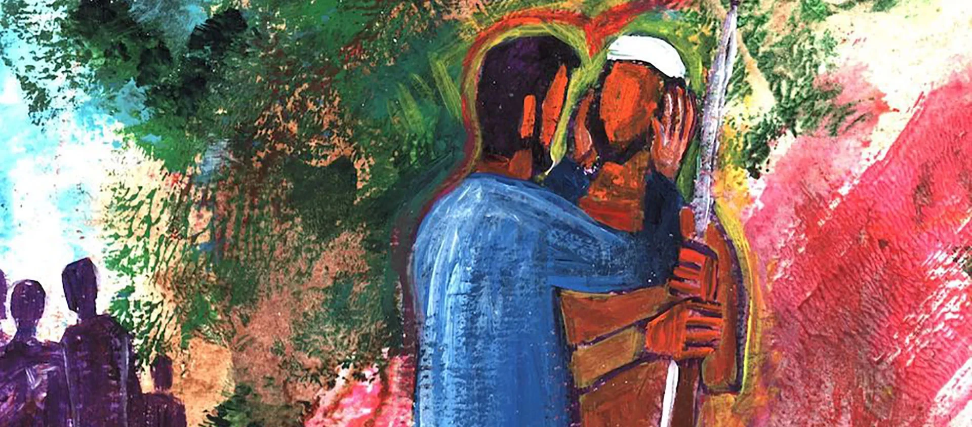 “Jésus l’emmena à l’écart, loin de la foule, lui mit les doigts dans les oreilles,
et, avec sa salive, lui toucha la langue“.